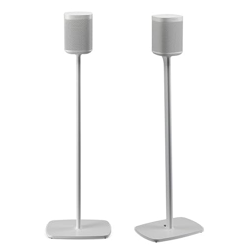 FLEXSON Floor stand for SONOS ONE or PLAY:1 (Pair, White